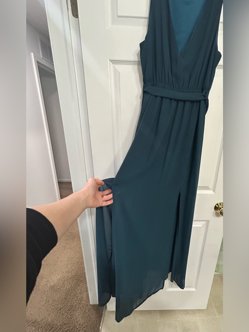 Baltic Born « Hera » Maxi Dress (Peacock) Dark Teal - Picture 3 of 4